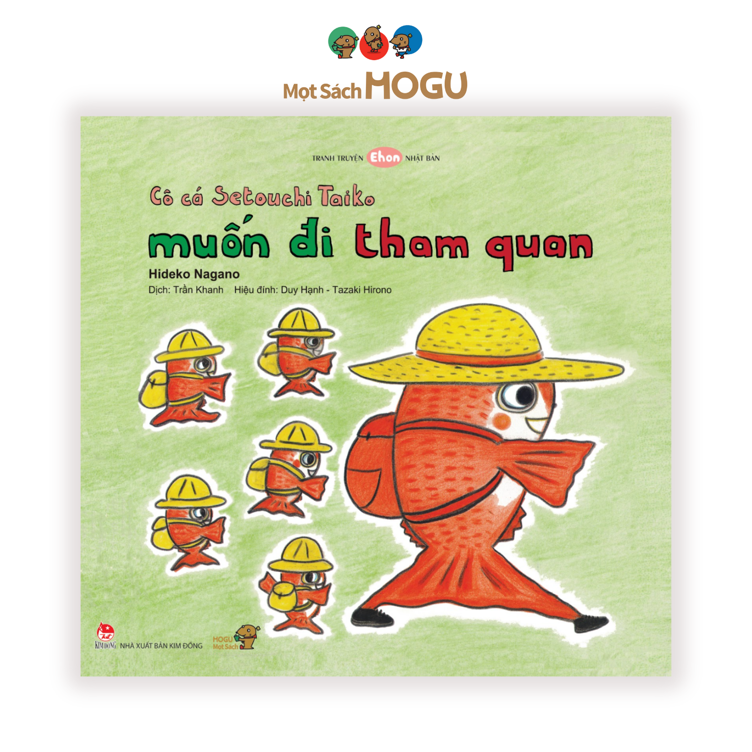 Hình ảnh Ehon - Phát triển quan sát - Cô cá Setouchi Taiko muốn đi tham quan - cho bé 3-6 tuổi