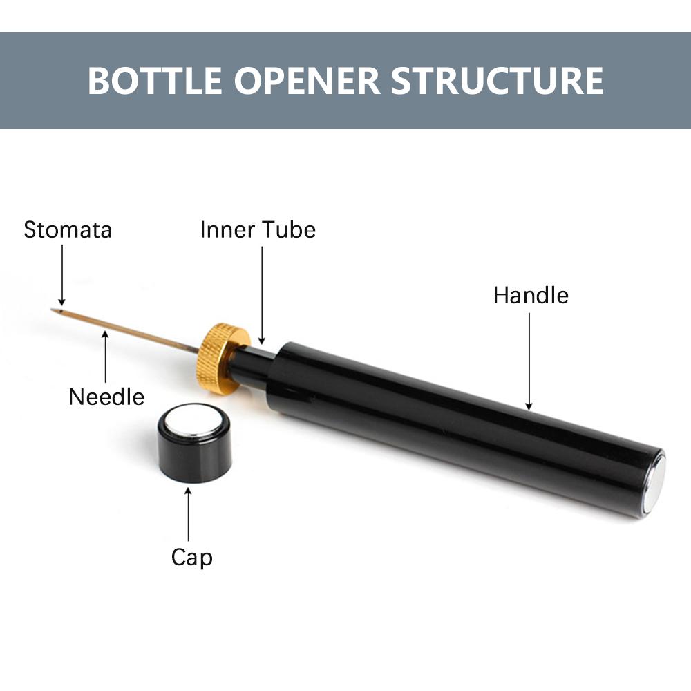 Portable Manual Wine Opener Air Pressure Pump Wine Bottle Opener Corkscrew Wine Opening Tool for Home Restaurant Bar