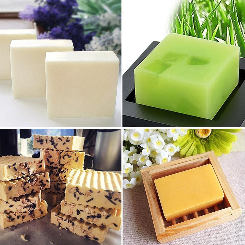 Rectangle Loaf Silicone Soap Making Mold with 2pcs Soap Cutter Slicer Tool