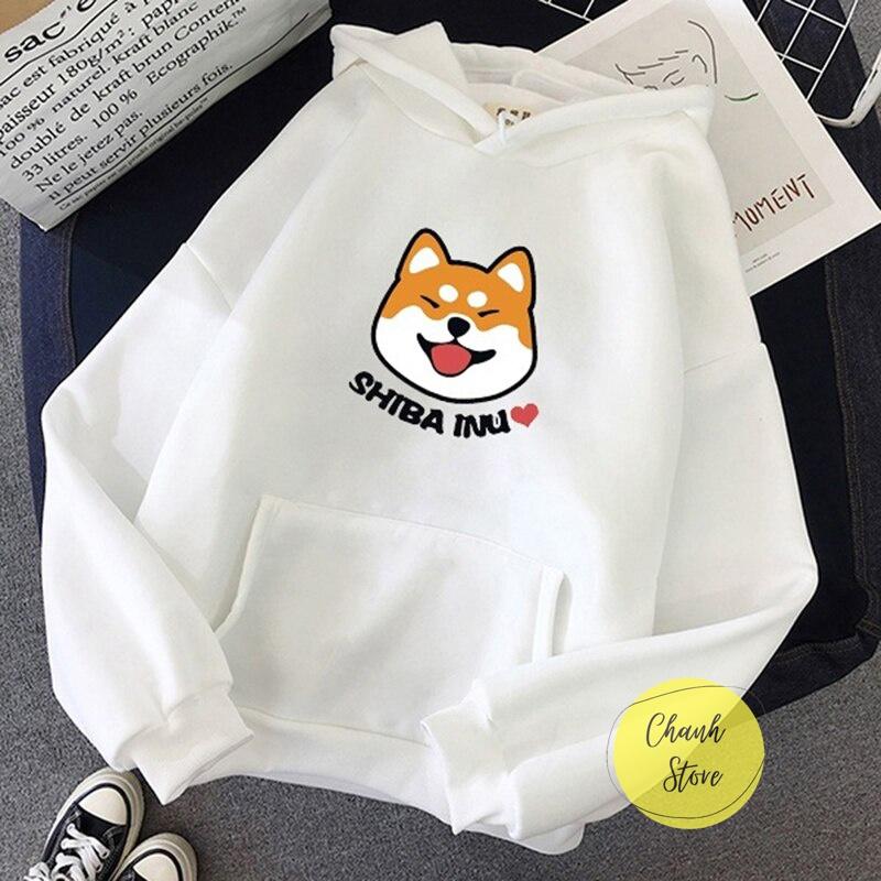 Áo Hoodie Unisex Shiba Inu <3