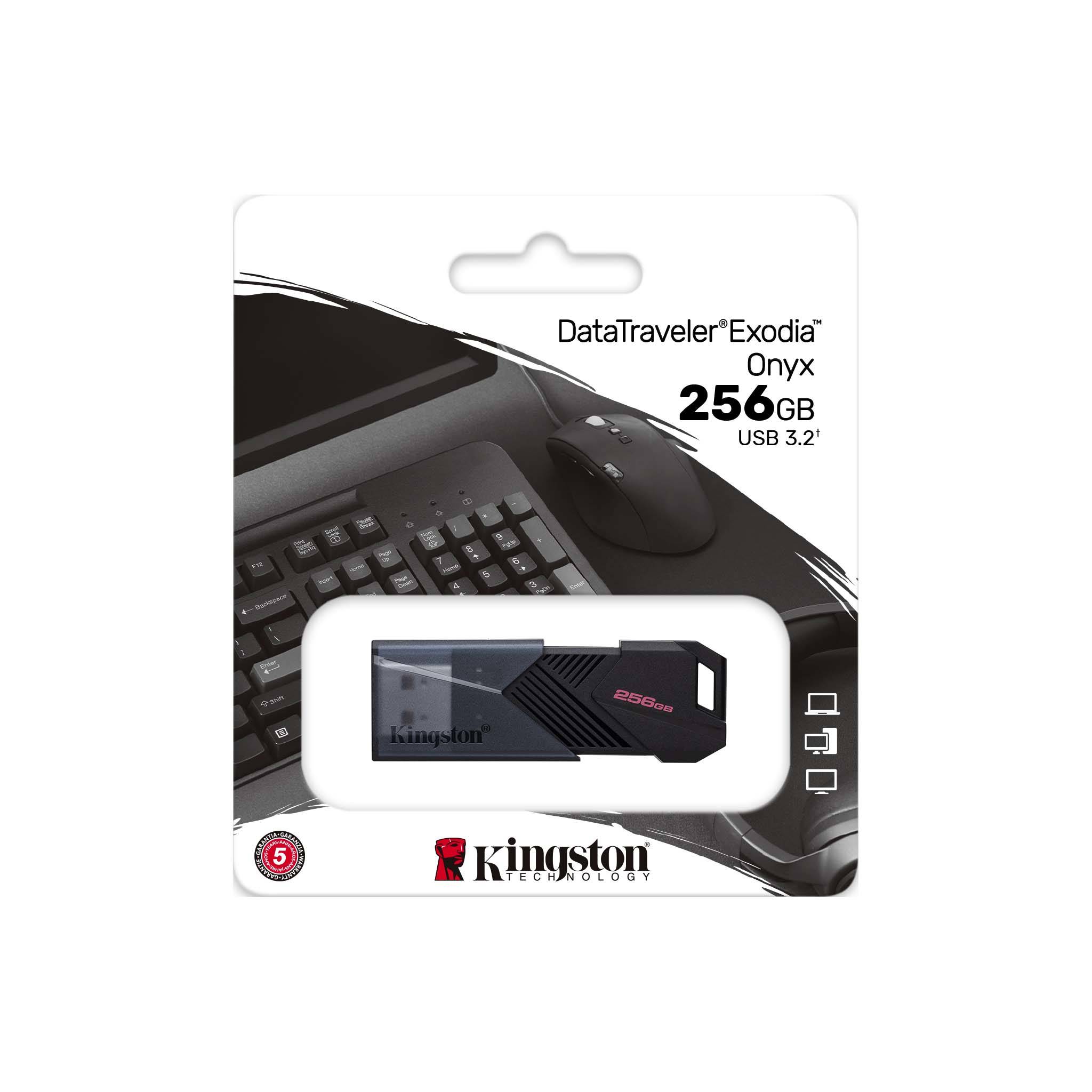 USB KINGSTON DATATRAVELER EXODIA ONYX 256GB – DTXON/256GB - Hàng Chính Hãng