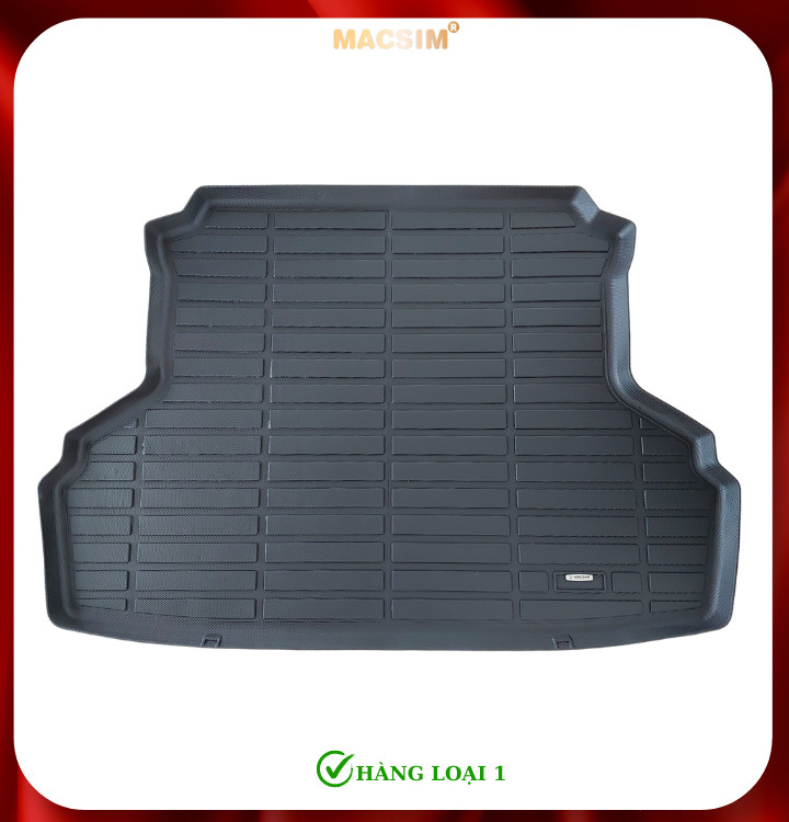 Thảm lót cốp xe ô tô Toyota Yaris 2023+ nhãn hiệu Macsim chất liệu TPE cao cấp màu đen