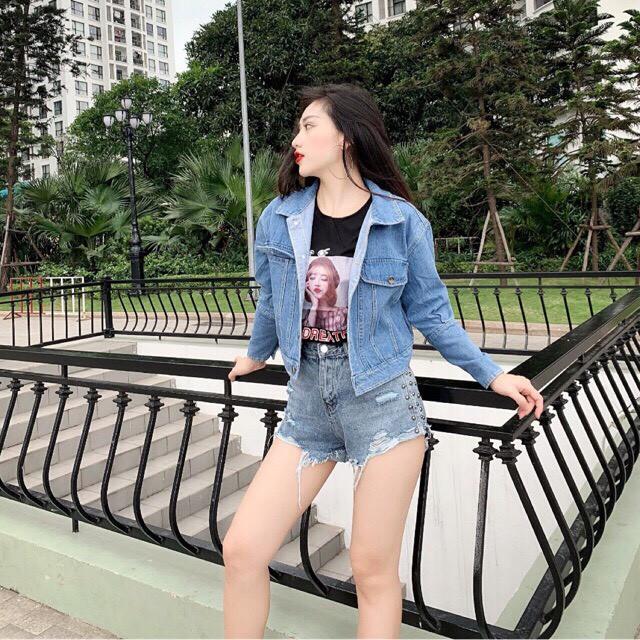 Áo khoác jeans nữ