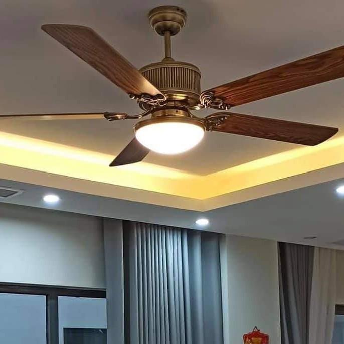 Quạt Trần Đèn 5 Cánh - Đèn Led 3 Chế Độ - KNQ61
