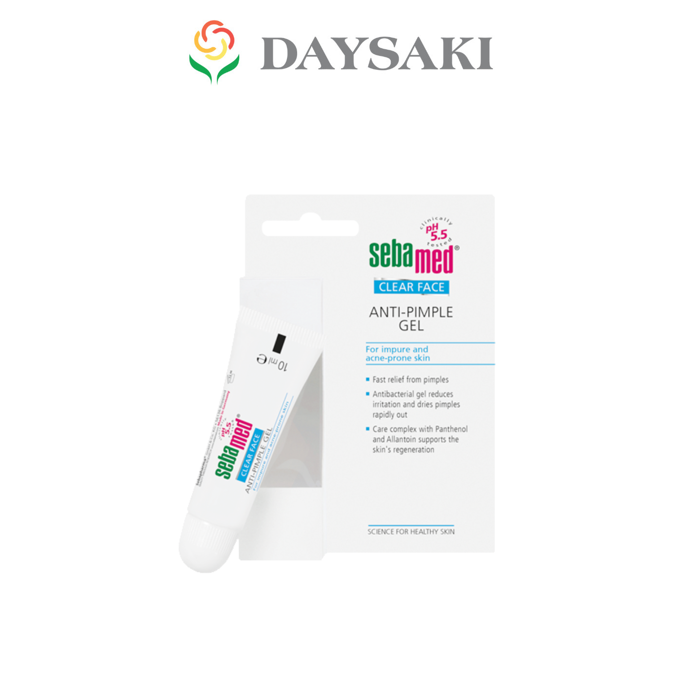 Sebamed Gel Giảm Mụn Kháng Khuẩn &amp; Làm Dịu Da Clear Face Anti-Pimple pH5.5 10ml