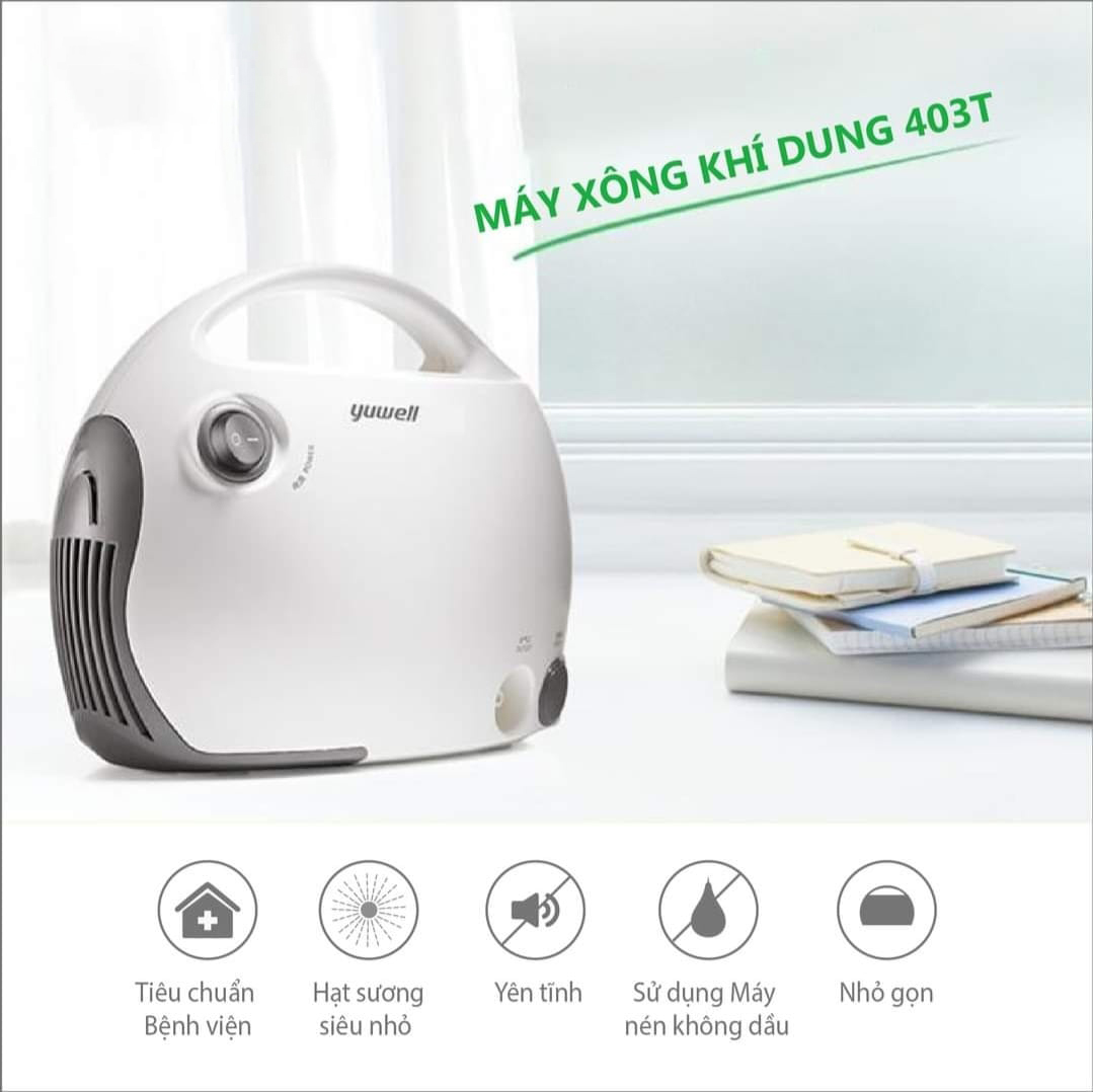 Máy Xông Khí Dung YUWELL 403T Xông Mũi Họng Hiệu Quả - Nhập Khẩu Chính Hãng