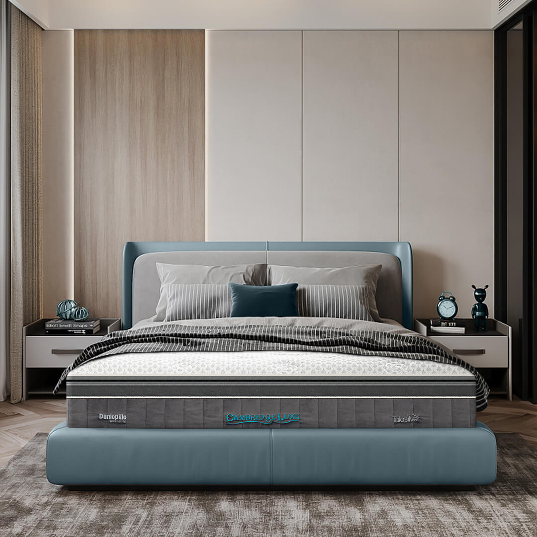 Nệm Lò xo túi độc lập cao cấp Dunlopillo Cambridge Luxe kháng khuẩn, hỗ trợ, nâng đỡ tối đa, chuẩn khách sạn 5 sao