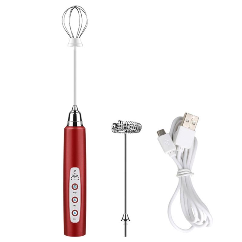 Cà Phê Sữa Frother Cầm Tay, USB Sạc 3 Tốc Độ Điện Bọt Sữa Máy Xay Sinh Tố Trộn Cho Cà Phê, Đánh Trứng