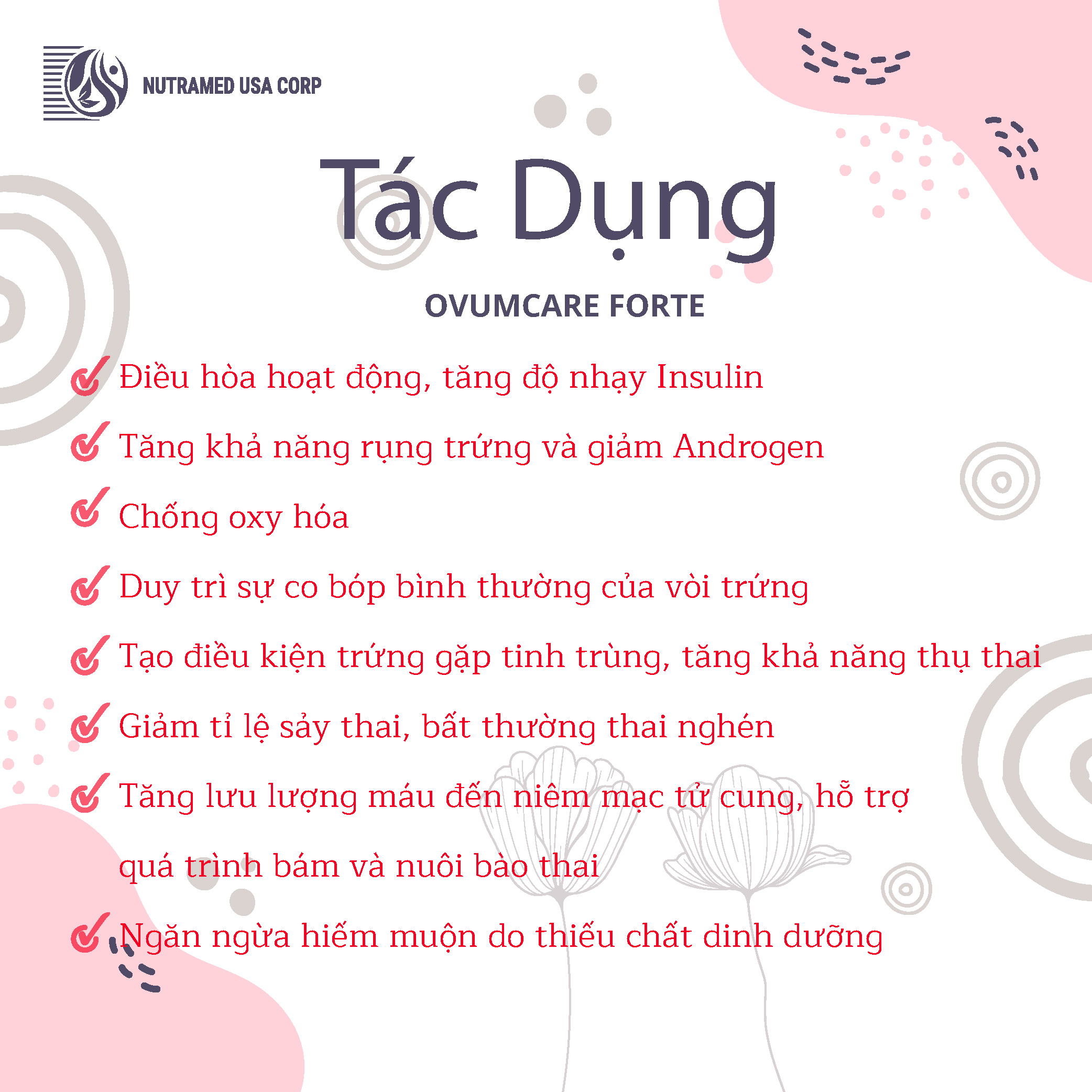 COMBO 5 HỘP OVUMCARE Forte - Viên uống tăng khả năng thụ thai tự nhiên - Hỗ trợ điều trị hiếm muộn, vô sinh ở nữ giới - Nhà máy liên doanh với Medinej - USA và đạt chuẩn GMP - WHO