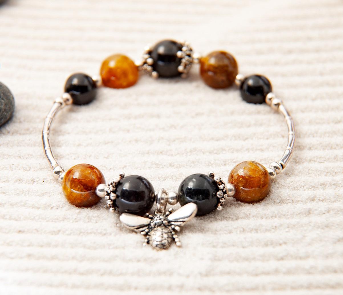 Vòng Tay Đá Phong Thủy Nữ Tourmaline Thiên Nhiên AAAA VT055 Mạng Thổ - Kim