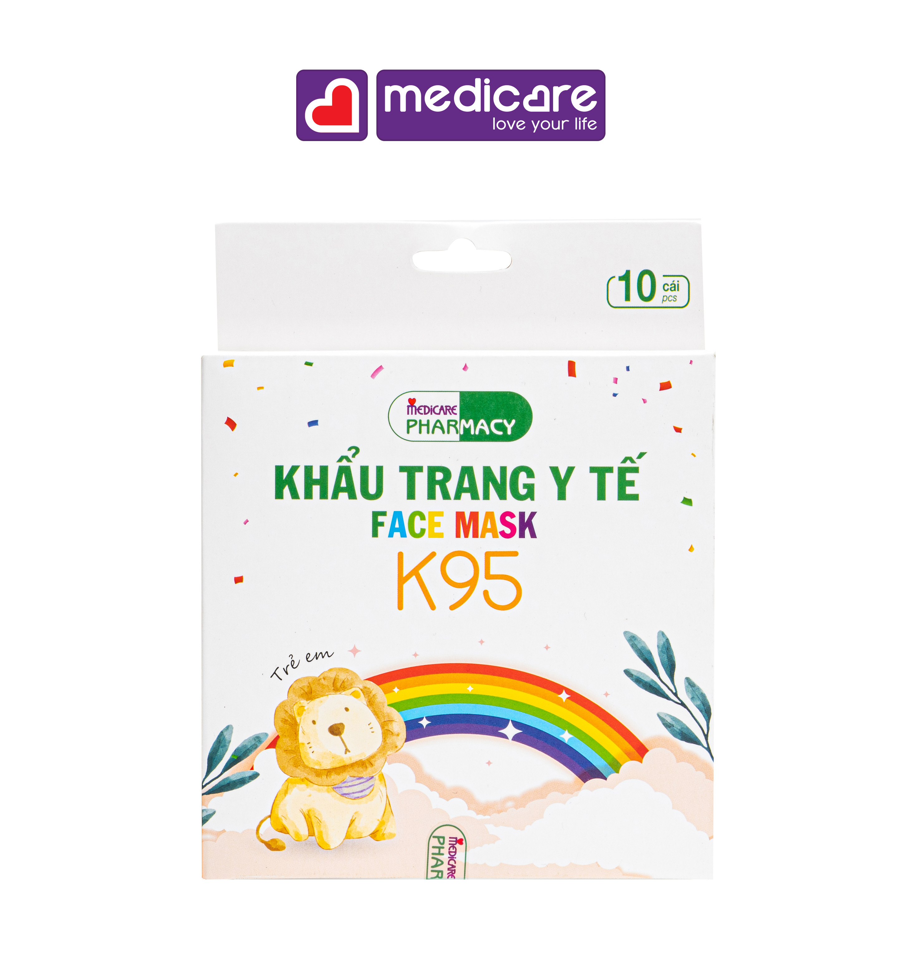 Khẩu trang y tế MEDiCARE PHARMACY K95 Kid 10 cái 1 hộp