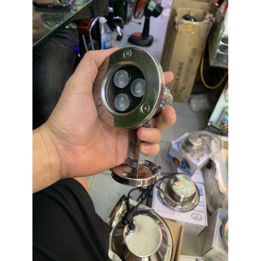 Đèn âm nước hồ cá cao cấp 24v, tự động đổi màu 6w, 9w, 12w