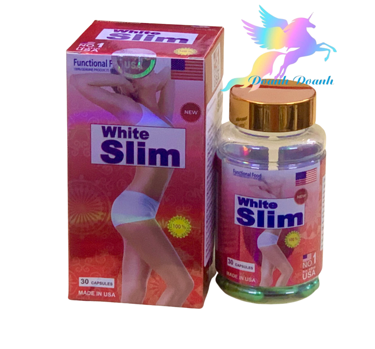 Viên uống đào thải mỡ thừa White Slim USA, hộp 30 viên