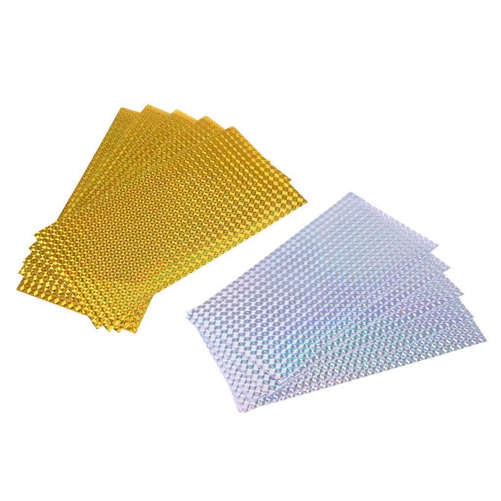 10 Pcs Fishing Lure Tape Holographic Adhesive Film Flash Tape DIY