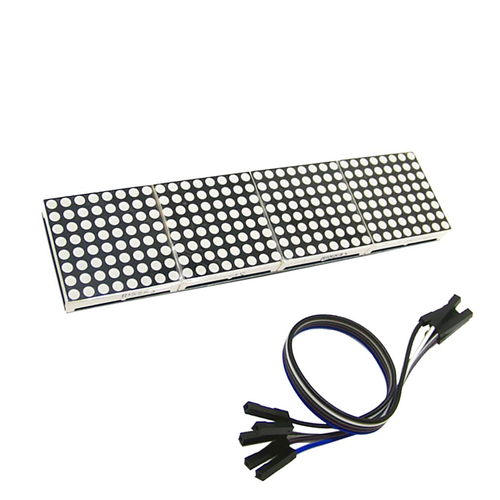 4Pcs 4 In 1 Dot Matrix 8 X 8 Display Module For With Cables