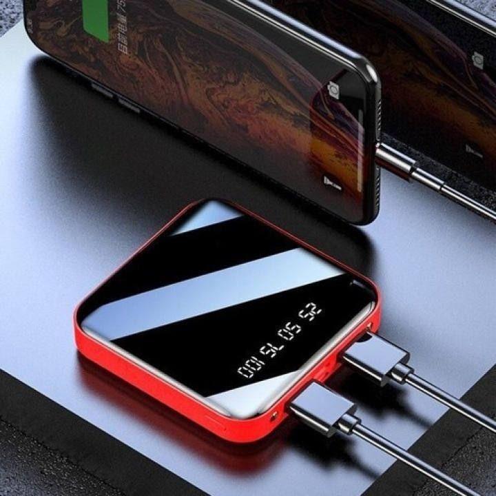 Pin sạc dự phòng mini 5000mAH bề mặt tráng gương đa màu sắc- bảo hành 6 tháng