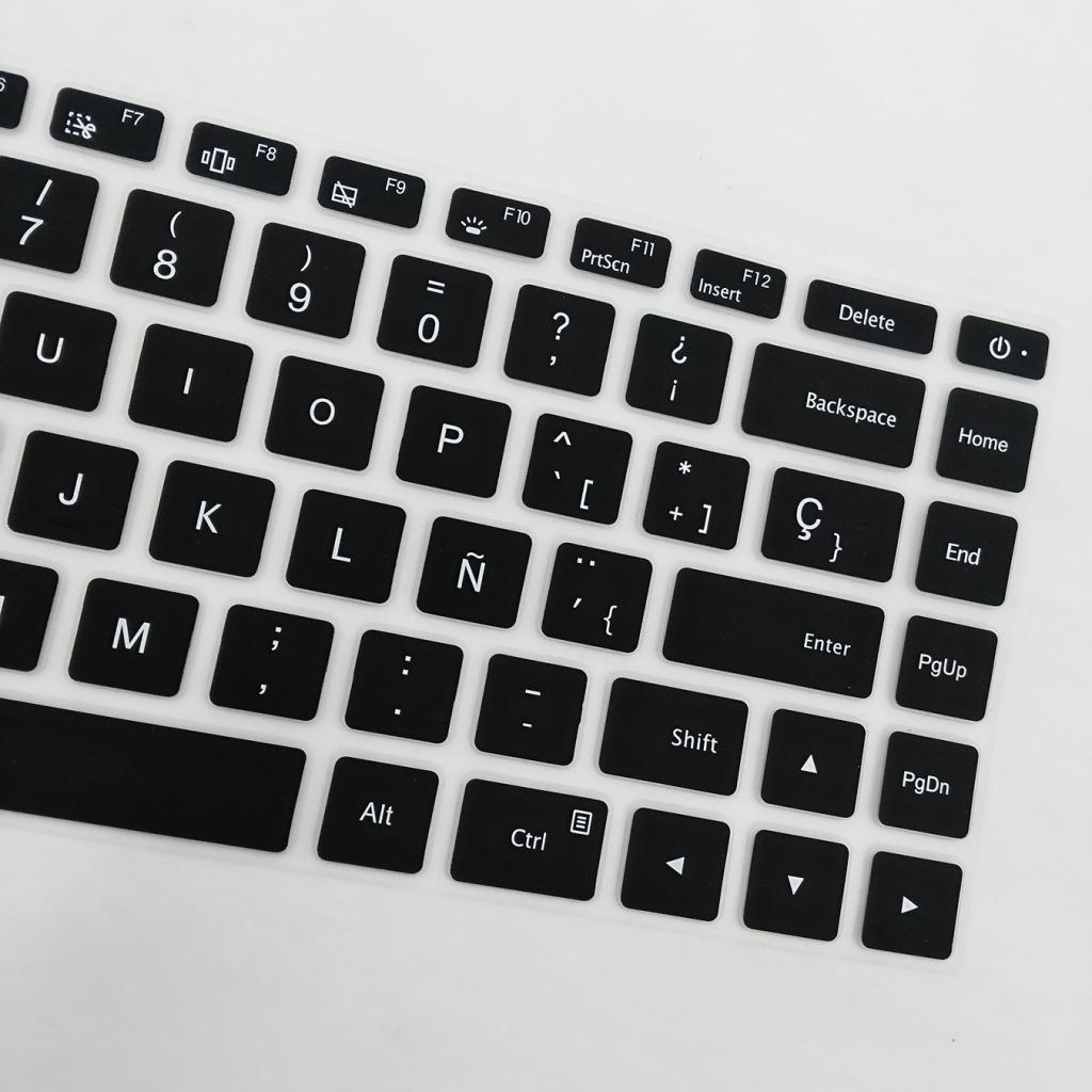 Silicone Keyboard Skin Cover Protective Film Waterproof for 15.6''