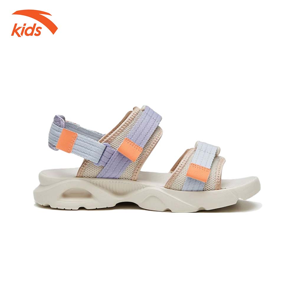 Sandals thời trang thể thao bé gái Anta Kids siêu nhẹ, quai dán tiện lơi, thoáng khí W322336923