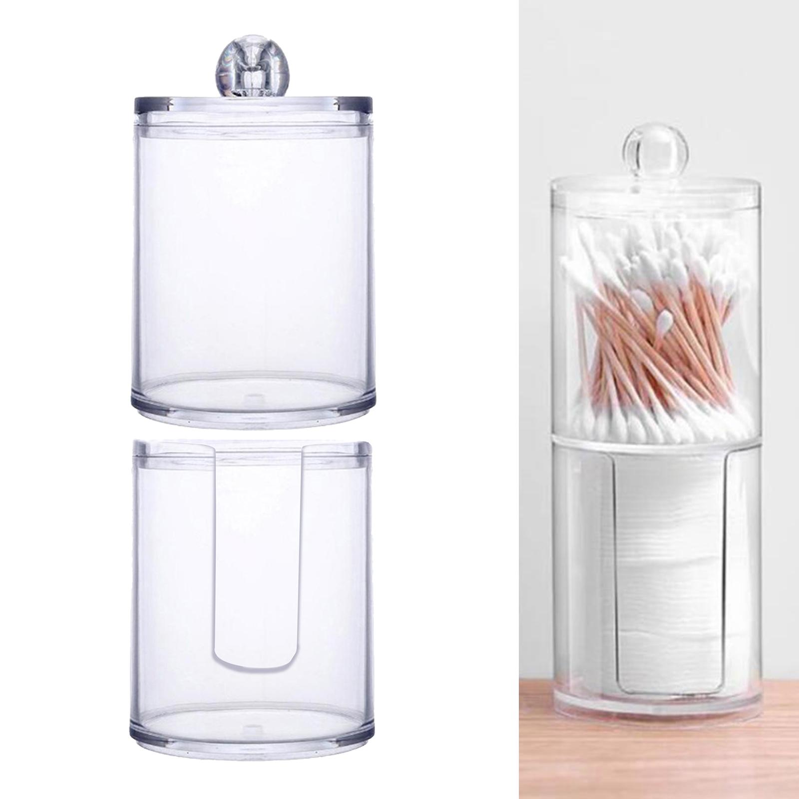Storage Box Acrylic Multifunctional Storage Box Container Cosmetic Makeup Cotton Pad Organizer Save Space