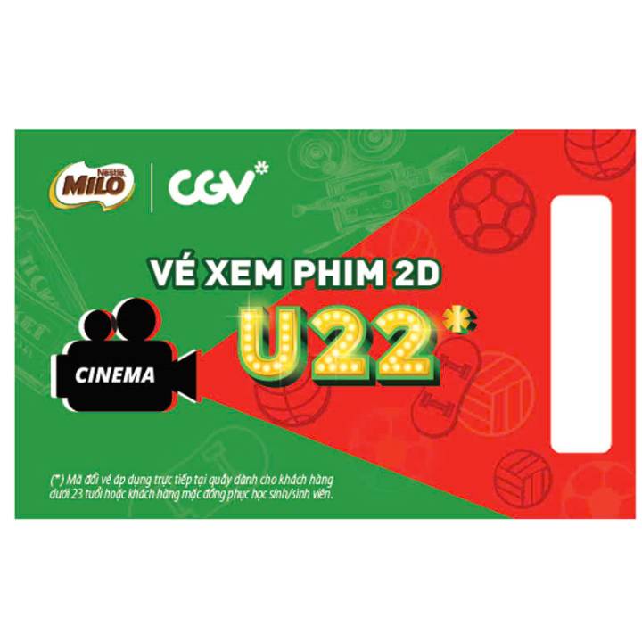 [MILO Tặng vé xem phim CGV U22]