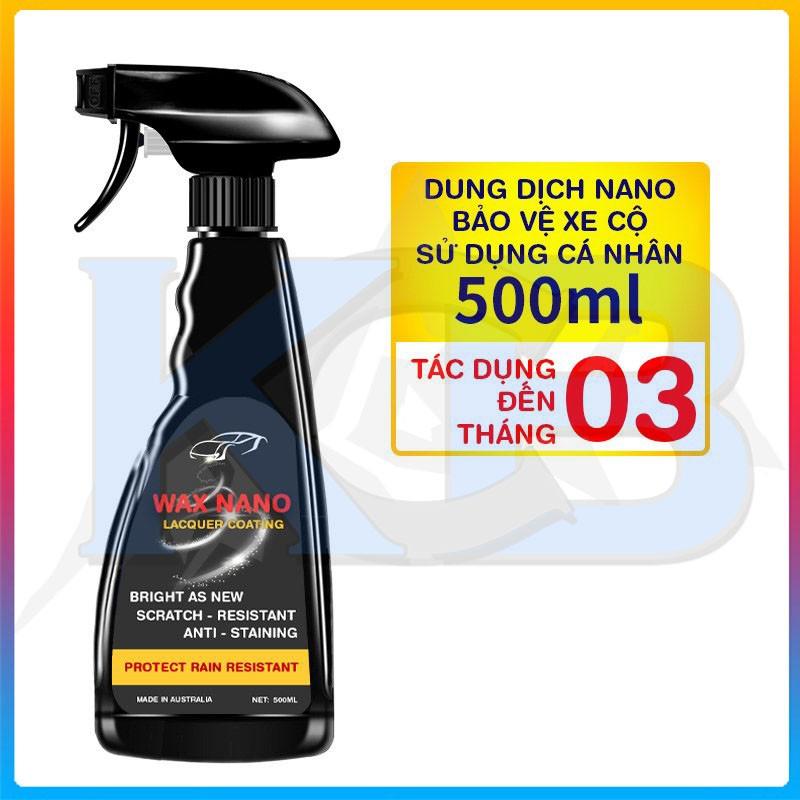 Bình Xịt Phủ Nano, Phủ Bóng Nhanh Sơn Xe Ô Tô WaxNano