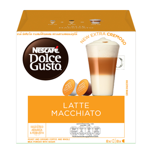 Hộp 16 Viên Nén Cà Phê Sữa Nescafe Dolce Gusto Latte Macchiato (183.2g)