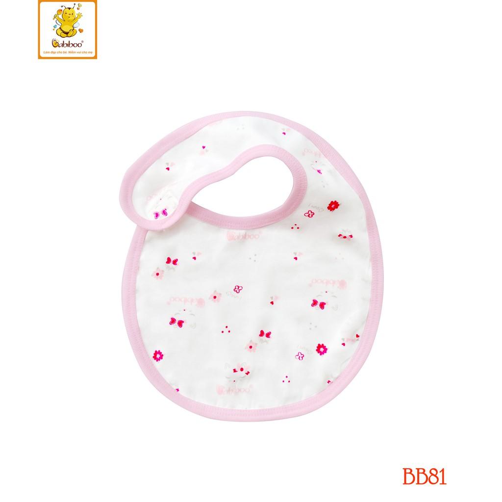 Yếm Dán Sơ sinh cotton 2 lớp in hình cute BABIBOO - BB81