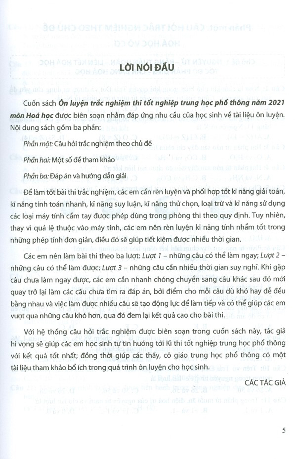 Ôn Luyện Trắc Nghiệm Thi Tốt Nghiệp Trung Học Phổ Thông Năm 2021 Môn Hóa Học