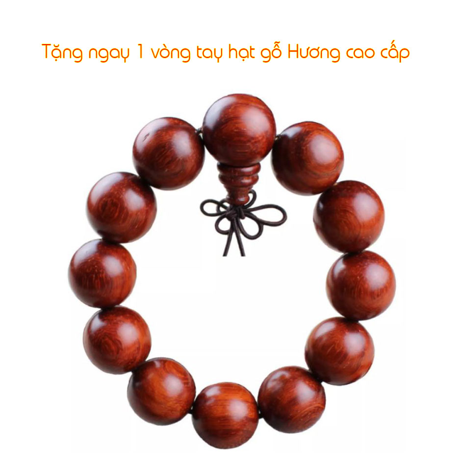 Đệm lót ghế ô tô hạt gỗ siêu thoáng mát, ngăn ra mồ hôi hiệu quả, TẶNG KÈM 1 vòng hạt đeo tay