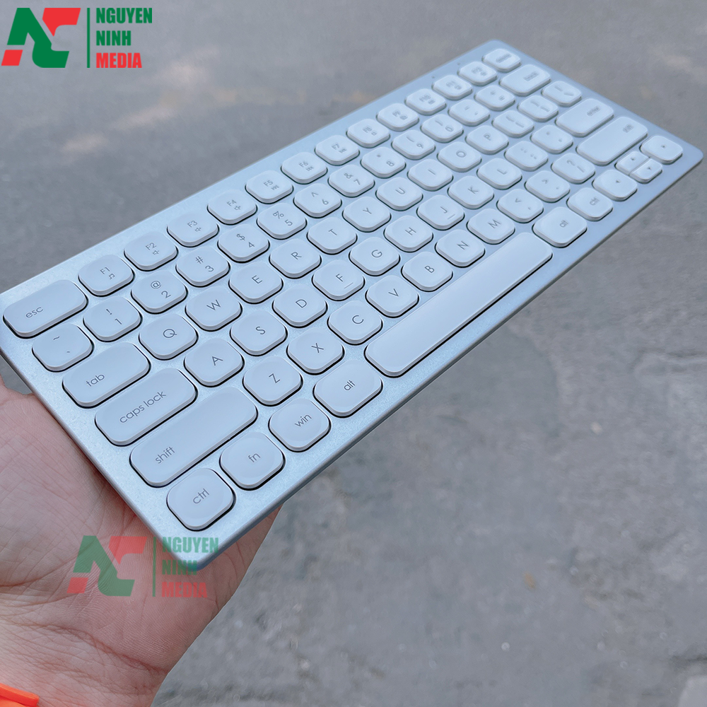 Bộ Phím Chuột Mini Không Dây FORDER KM810 White (Màu Trắng) - Hàng Chính Hãng