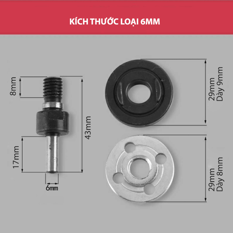 Bộ phụ kiện chuyển đổi máy khoan thành máy cắt đa năng trục d6mm-d10mm tùy chọn