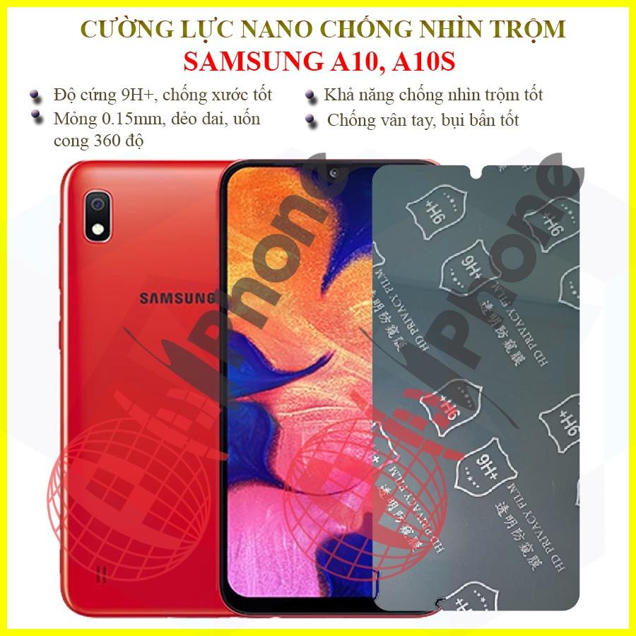 Dán chống nhìn trộm dành cho  Samsung A10, A10s - Dán cường lực dẻo nano 9H+