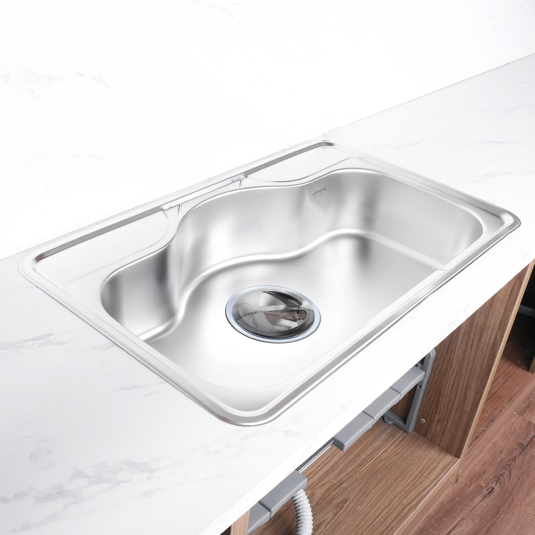 KỆ BỒN RỬA CHÉN INOX DJVW-001