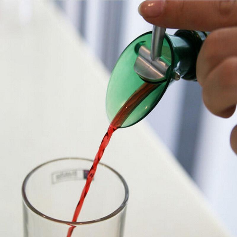 Wine Decanter Red Wine Pourer Spout Decanter Red Wine Bottle Stopper Wine Aerator Quick Pouring Tool With Switch Barware