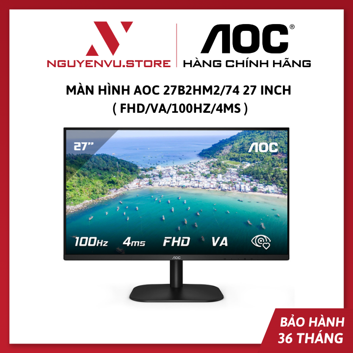 Màn Hình AOC 27B2HM2 27 inch ( FHD/VA/100Hz/4ms/ 27B2HM2/74 ) - Hàng Chính Hãng