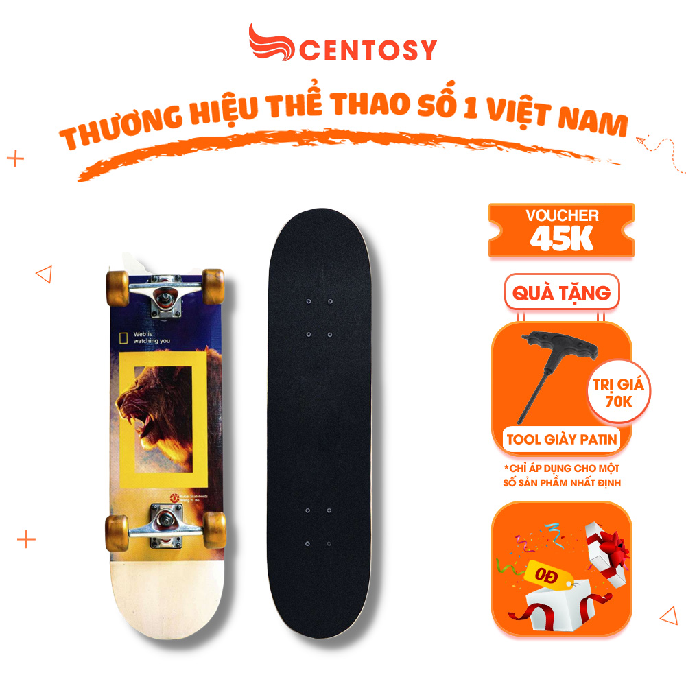 Ván Trượt Người Lớn Centosy 950 - In Hình Phong Cách, Mặt Nhám Chống Trơn