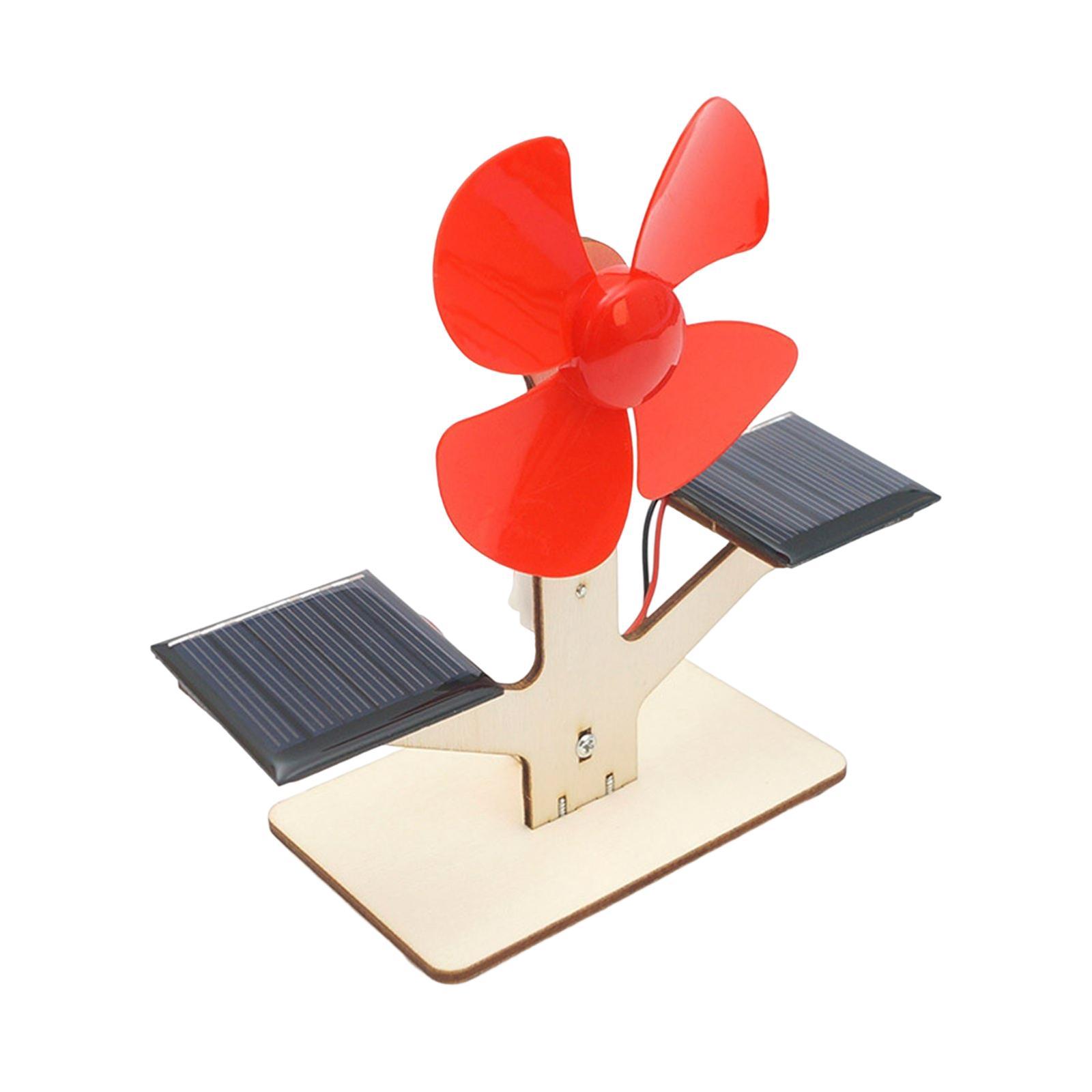 Solar Fans Panel Kit Science Experiment Projects DIY Assembly Kit Propeller