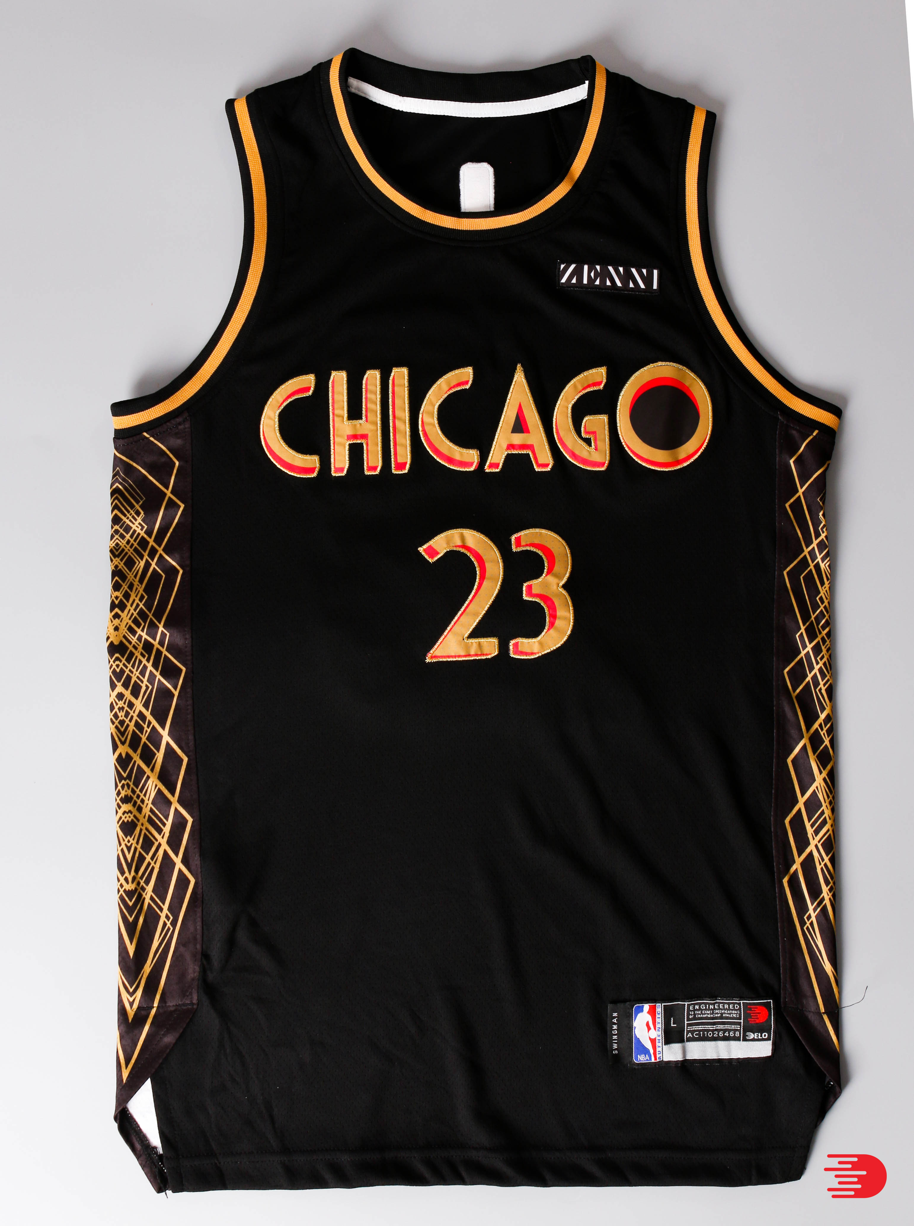 Bộ quần áo bóng rổ Delo Chicago BULLS City Edition - Hàng In