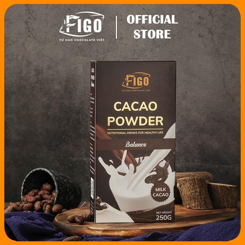 Bột socola dòng Balance pha uống Figo 80% cacao ( pha chế cacao sữa đá, nóng, socola đá xay)