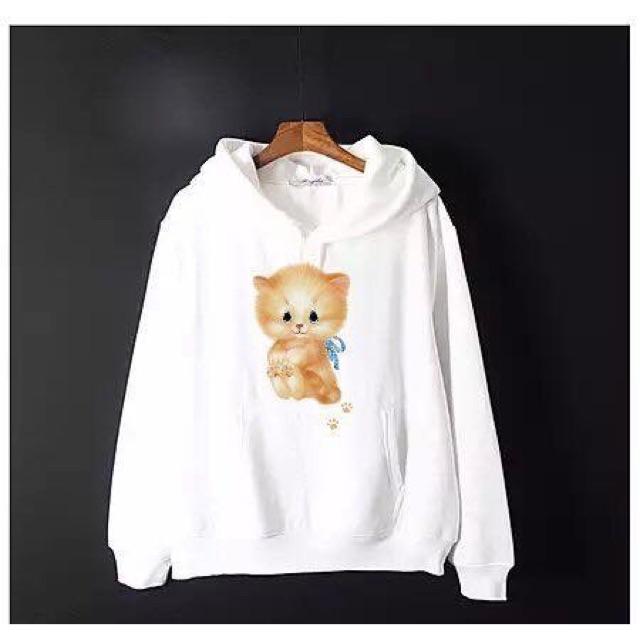 Áo hoodie mèo con