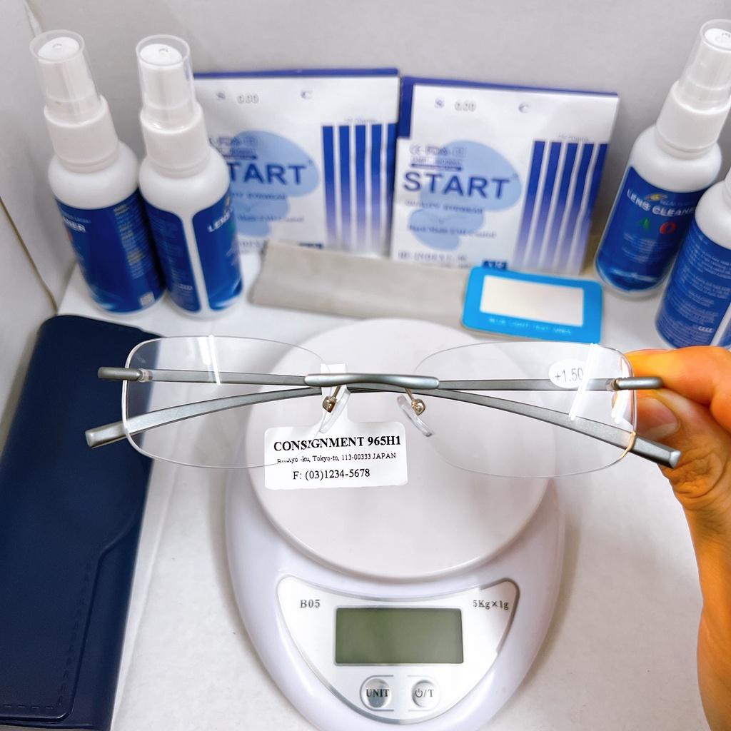 Kính lão thị viễn thị nam nữ không vành siêu nhẹ KVN991UNIQUI trợ giá