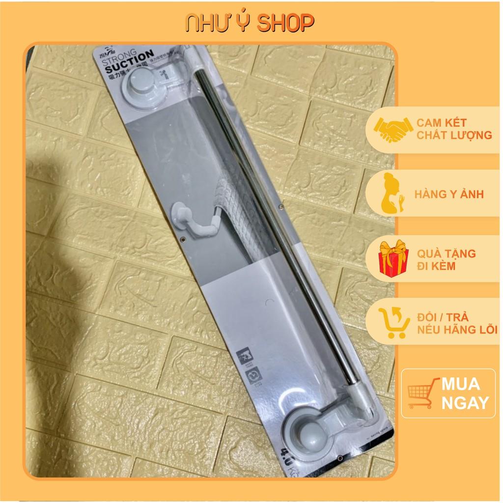Thanh treo khăn mặt hít tường không cần khoan vít