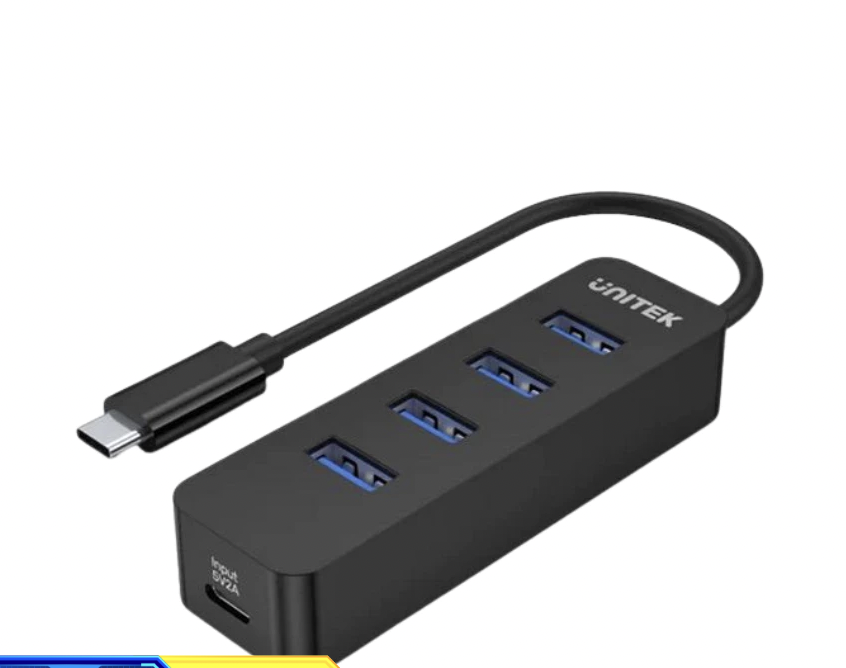 Hub USB Type C ra 04 cổng USB 3.0 và 01 cổng nguồn Type C 5V-2A Unitek H1117B - HÀNG CHÍNH HÃNG