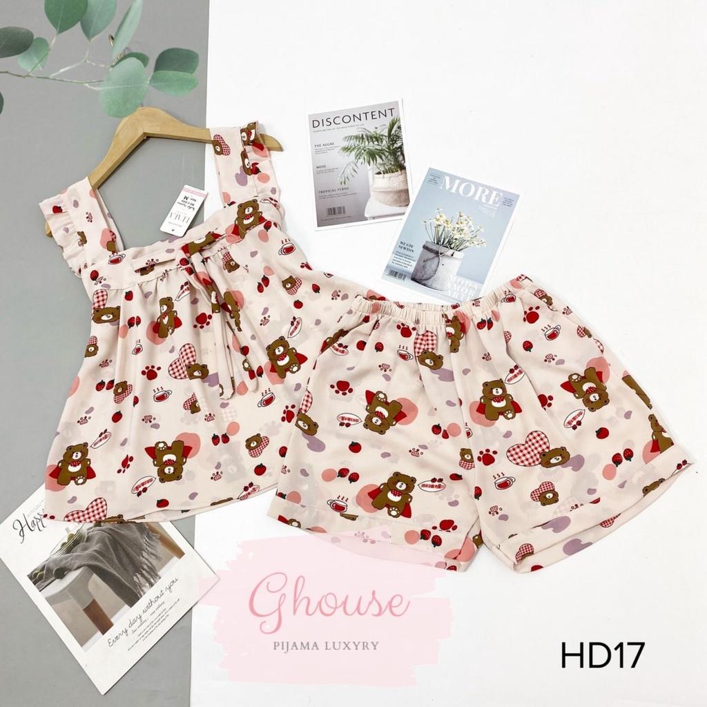 Đồ Ngủ Pijama Lụa MangoTay Cộc Siêu Xinh, Quần Ngắn Đùi Mềm Mịn, Độc Lạ Khó Tìm, Sanh Chảnh Hàn Quốc