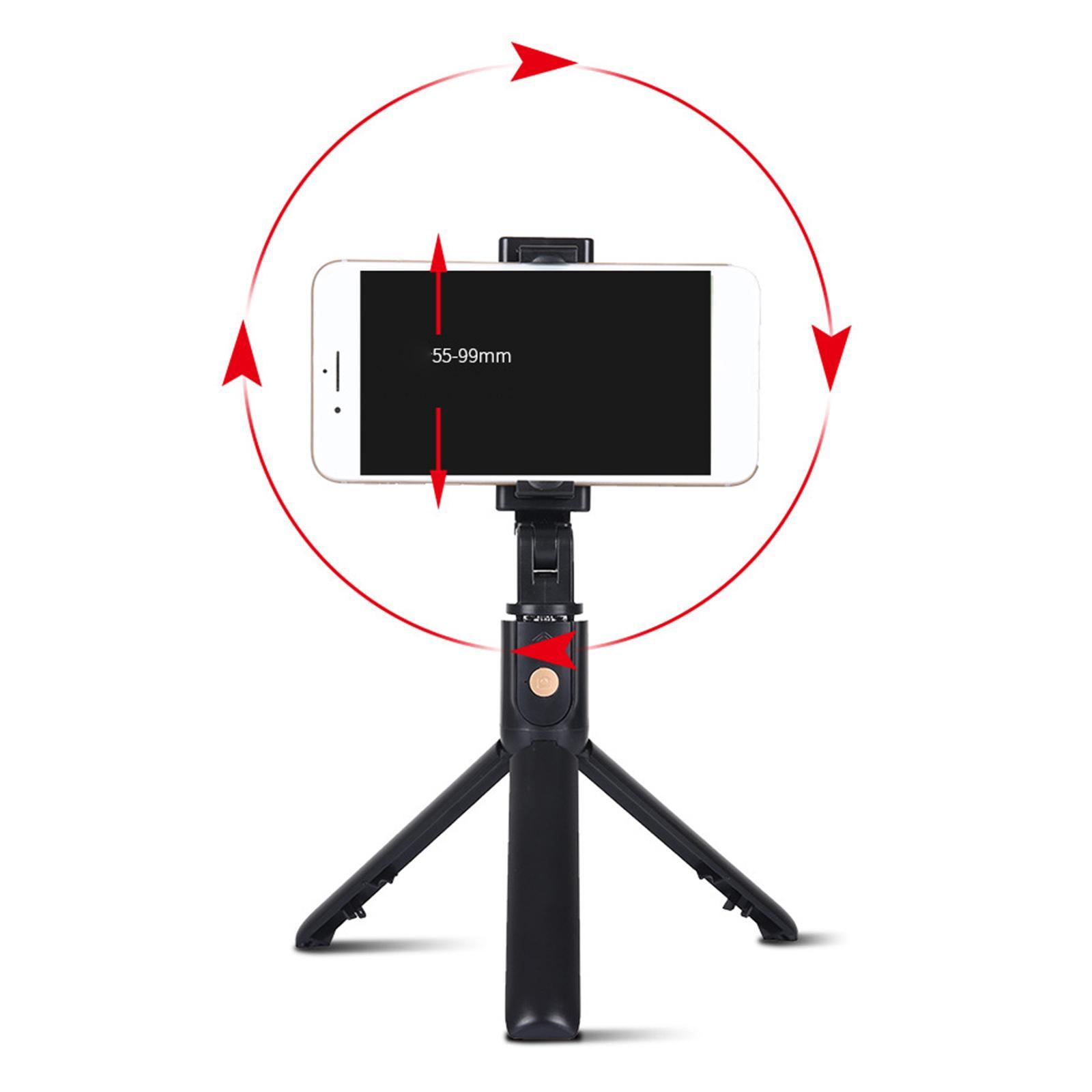 Extendable Bluetooth Selfie Stick, Bluetooth Remote Shutter Holder, for Cell Phone Travel