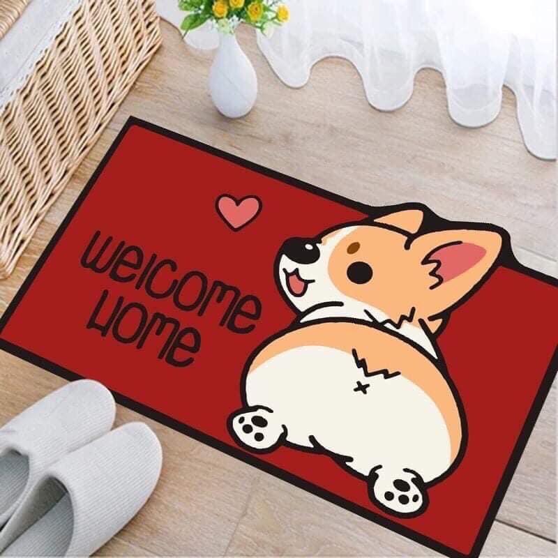 Thảm Lau Chân 3D Hình Thú Chống Trượt,Chống Hôi Chân,Thấm Hút Tốt.