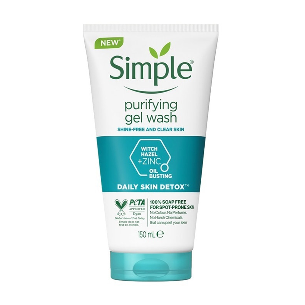 Sữa rửa mặt dưỡng ẩm không chứa xà phòng Simple