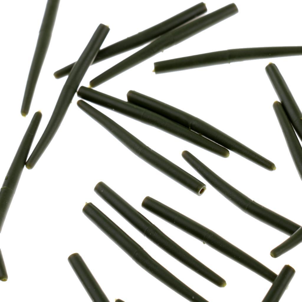 30Pcs Anti Rig Sleeves - 36mm Rubber Carp Fishing Terminal Tackle