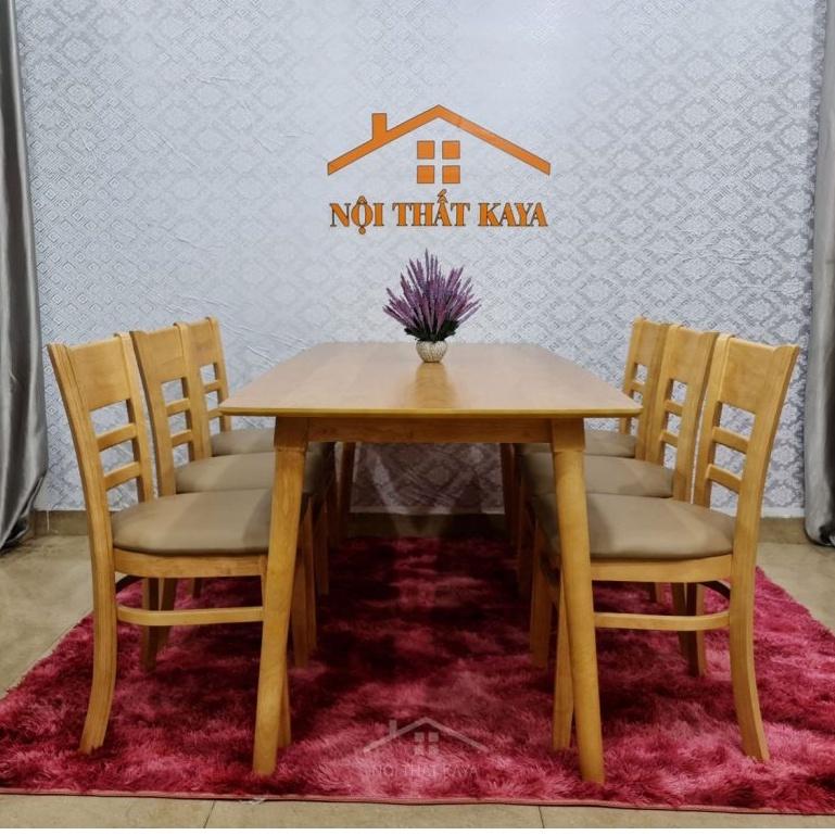 Bộ bàn Lunar 6 ghế Mostar 1m6 Mặt bàn: chất liệu HDF lõi xanh chống ẩm chống trầy nhập khẩu Malaysia