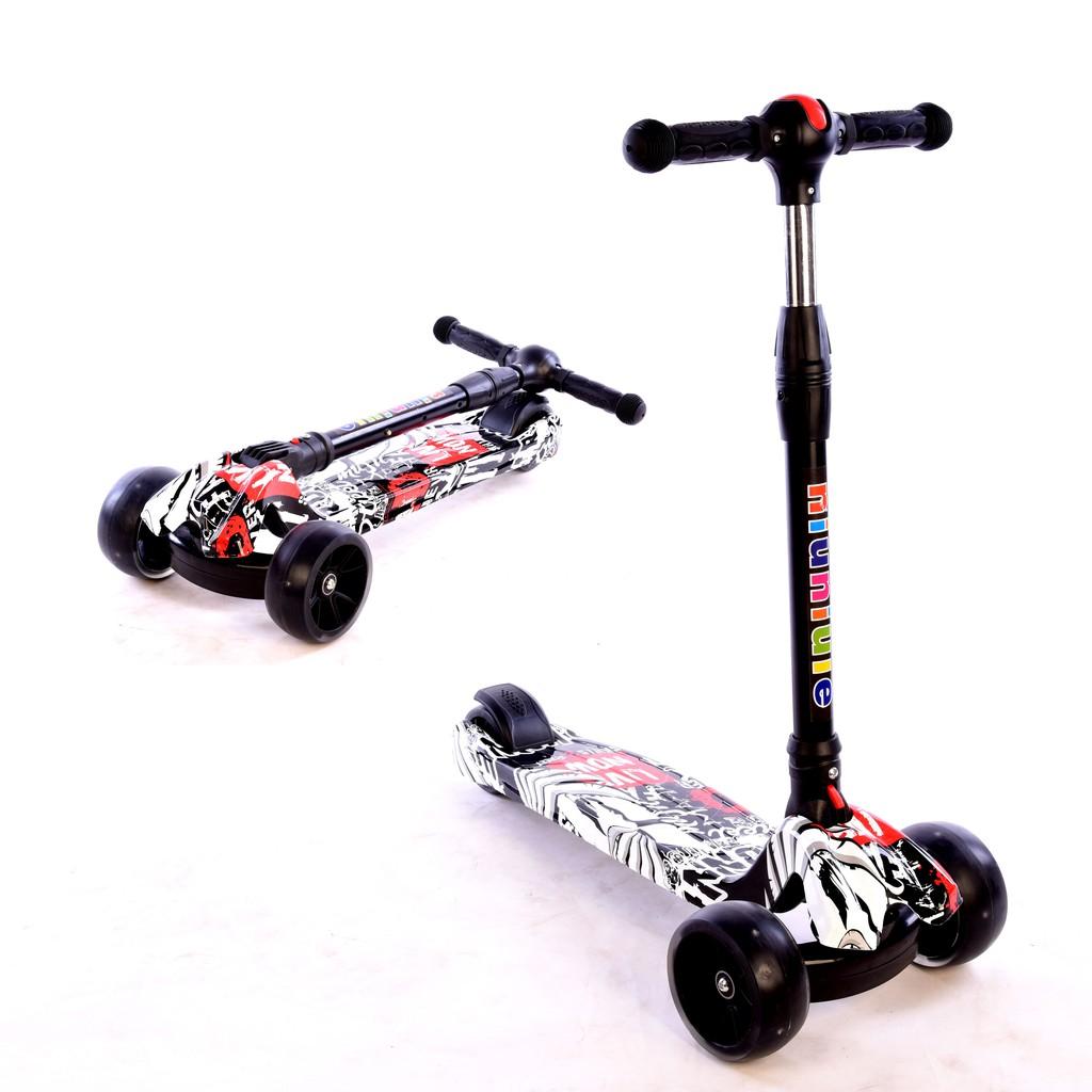 Xe trượt Scooter Graffiti cao cấp.xe trươt 3 bánh phát sáng